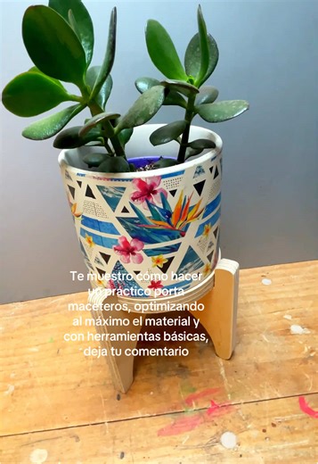Cómo hacer un práctico porta maceteros