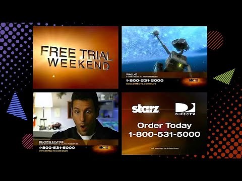 Retro 2009 - Starz Free Trial Promos - Cable TV History