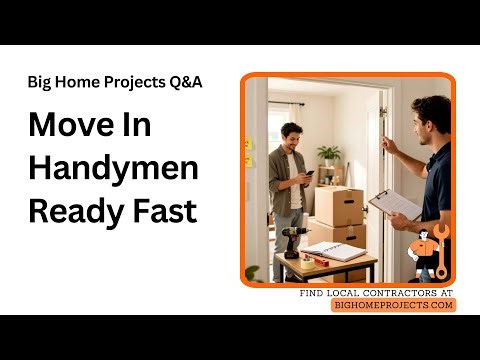 Prebook Local Handyman Contacts Before Moving Day
