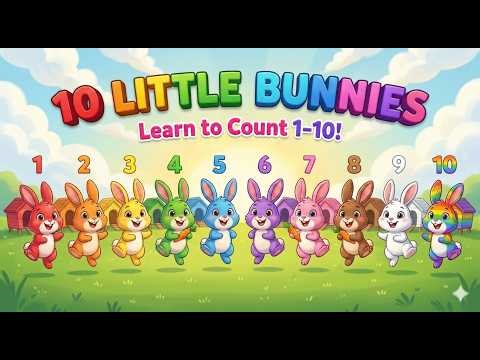 10 Little Bunnies Song | Hop Little Bunnies | + More Nursery Rhymes #kids #nurseryrhymes #learning