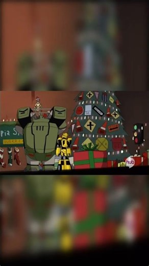 The Autobots steal street signs in Transformers Animated