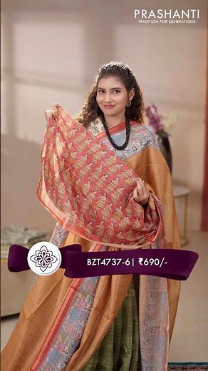 Semi Chanderi Sarees From Rs.690/- | Prashanti | 25 Apr 26