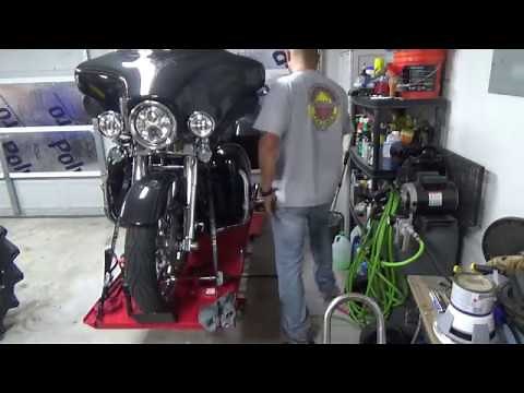 Harbor Freight Motorcycle Lift Modifications. Manual jack to Air jack