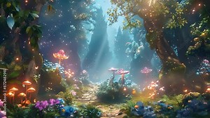 A fantasy VR game transports players to a magical forest complete with enchanted creatures and hidden treasures to discover.