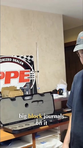 2.8K views · 14 reactions | Small block engine with big block cam bores? Using a big block Chevy adapter for the win! Mind-blowing hybrid setup.  #chevyengines #smallblockchevy #bigblockchevy #lsengine #enginebuild | Chloe Howard | Facebook