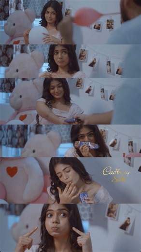 Viyana on Instagram: "When Cadbury kissed me the first time… redoing the magic ✨#cadbury #cadburydairymilk #cadburydairymilkin #chocolate #love"