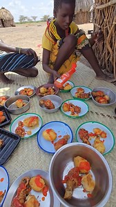 Incredible Turkana desert tribe try KFC chicken for the first time while living simple traditional lifestyle in the nature 🥰 | Lovable daily adventures