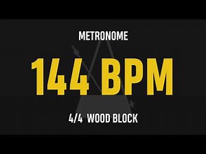 144 BPM 4/4 - Best Metronome (Sound : Wood block)