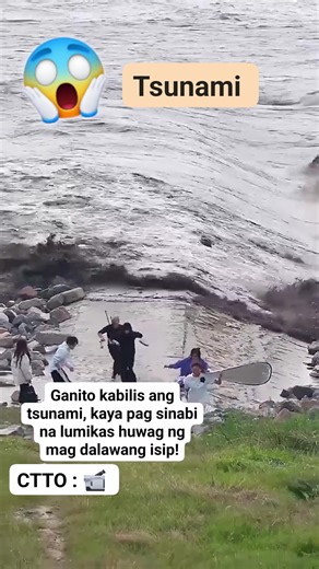 A tsunami is a series of very large ocean waves caused by a sudden movement of the ocean floor. This movement is usually triggered by: 🌊 Underwater earthquakes (most common cause) 🌋 Volcanic eruptions 🪨 Landslides into the sea ☄️ (Rare) Meteor impacts in the ocean When the ocean floor moves suddenly, it pushes a large amount of water upward, creating powerful waves that can travel across entire oceans at very high speeds. When a tsunami reaches shallow water near the coast, its waves slow dow