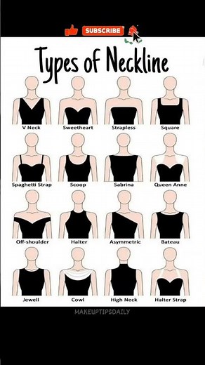 16 Types of Necklines Every Girl Should Know ✨