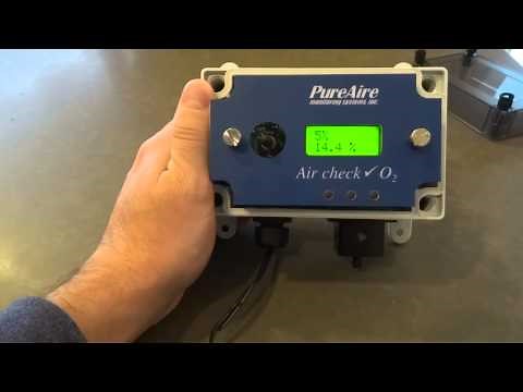 Pureaire O2 Deficiency Monitor Verification for Sensor