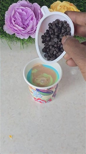 Blue berry lassi mix & Choco beans ice pop stick 🍧 #shorts #icecream #popsicle #viralshorts