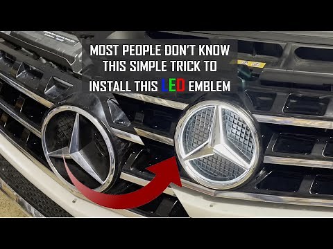 Mercedes Benz Star Sign LED Light Font Grill Emblem THE EASY WAY !!