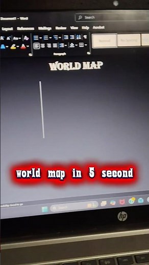 Draw a world Map in MS Word Using Just a Keyboard Shortcut - You Won't Believe How Easy It Is!#map