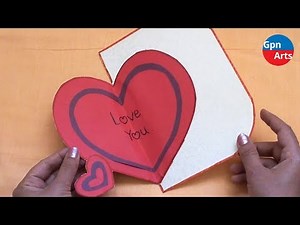 Heart Shape Greeting Card Idea | How to Make Paper Crafts