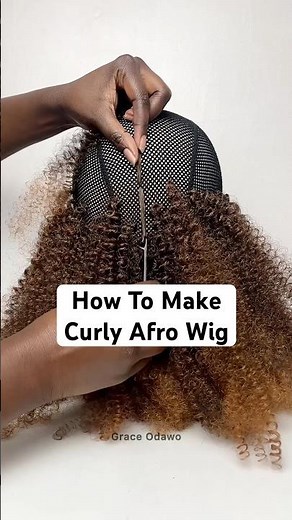 How To Make Afro Wig For Beginners| Easy Crochet Afro Wig #wigmaking #wigtutorial