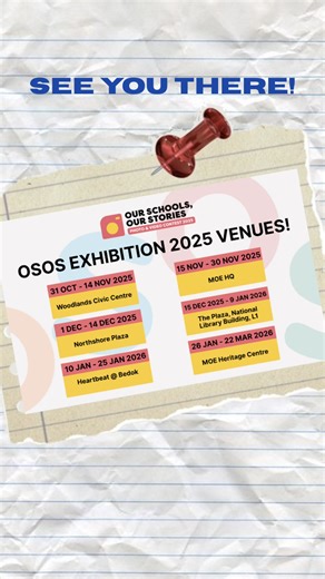 7.5K views · 21 reactions | What’s in there? Watch till the end to find out ✨ Join us at the Our School, Our Stories roving exhibition and experience school life through the lenses of our students & teachers! Update: The exhibition will start at Woodlands Civic Centre on 1 Nov 2025. #OurSchoolStories | Ministry of Education, Singapore | Facebook
