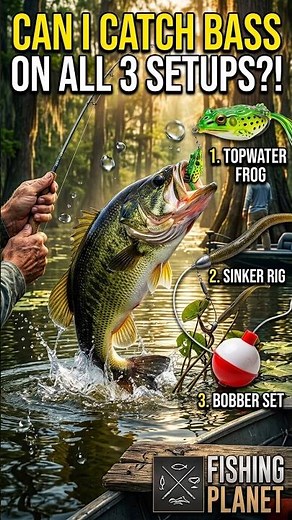 “The ULTIMATE Bass Setup Challenge! Sinker vs Bobber vs Frog!”🤯🎣