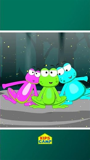 🐸🌈 Colorful Frogs Finger Family Song #shorts #fingerfamily #colorful