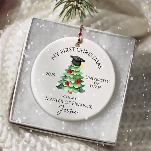 Master's Graduation Ornament Custom Master's Graduation Christmas Ornament Gift for Masters Degree Graduation Keepsake Masters Grad Gift - Etsy
