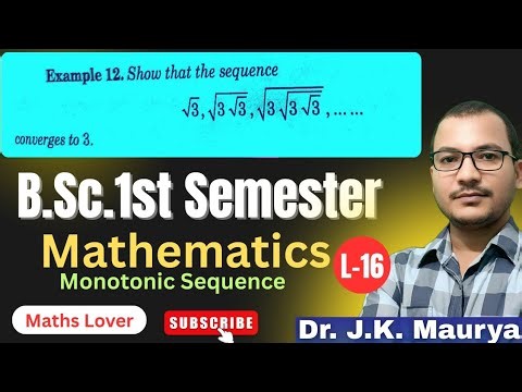 #16 | Example of monotonic increasing sequence