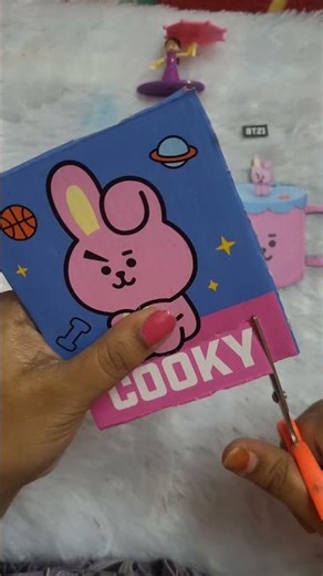 BT21 Cooky Junk Journaling🐰 #scrapbooking #journal #shorts #journaling #asmr #diy #junkjournal #bt21