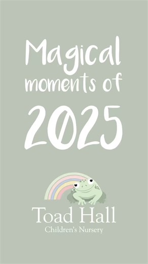 ✨ 2025: a year full of memories ✨ From first steps to moments of wonder, laughter to learning — 2025 has delivered heaps of magical moments across our nurseries. This year we proudly welcomed 843 new children into the Toad Hall family and provided 8,860 hours of childcare, supporting families every step of the way. 🐸🌈 Thank you to our incredible teams, wonderful children, and supportive families for making it all so special.💚 Here’s to everything we’ve shared — and to the adventures ahead 🎆 