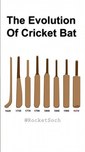 400 Years of Cricket Bat Evolution!