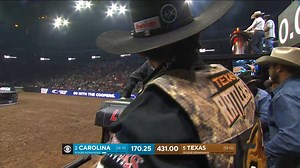 The 2021 Velocity Tour Finals event winner helped make in history in Glendale, AZ. Cody Jesus' ride aboard Drago made the Texas Rattlers go the perfect 5-for-5 in their win against the Carolina Cowboys. | PBR Velocity Tour