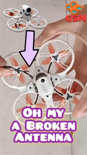 How to Fix Emax Tinyhawk 3 Broken Antenna 🔧 FPV Repair Guide #shorts #dronerepair #fpv