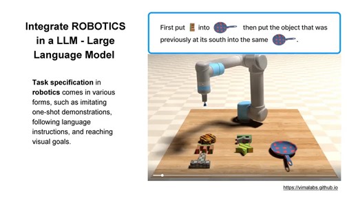Integrating Vision and Language for Robot Control with Palm E System
