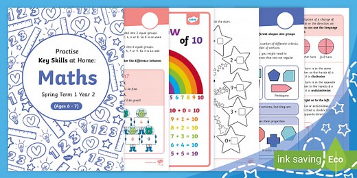 Practise Key Skills at Home: Spring Term 1 Year 2 Maths
