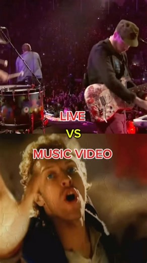 Live Vs Music Video - Coldplay #coldplay #vivalavida #music #singer