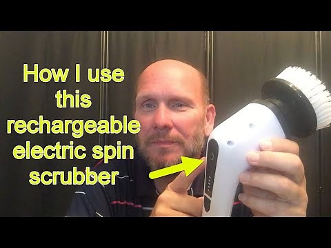 How I use this rechargeable electric spin scrubber.