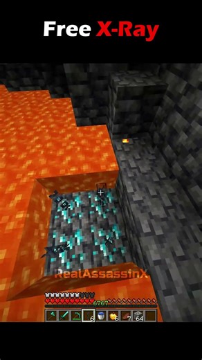 Free X-Ray Trick in Minecraft… No Mods 😳 #minecraft #shorts