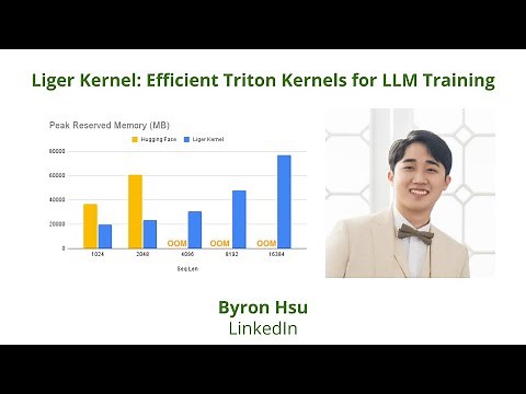 Lecture 28: Liger Kernel - Efficient Triton Kernels for LLM Training