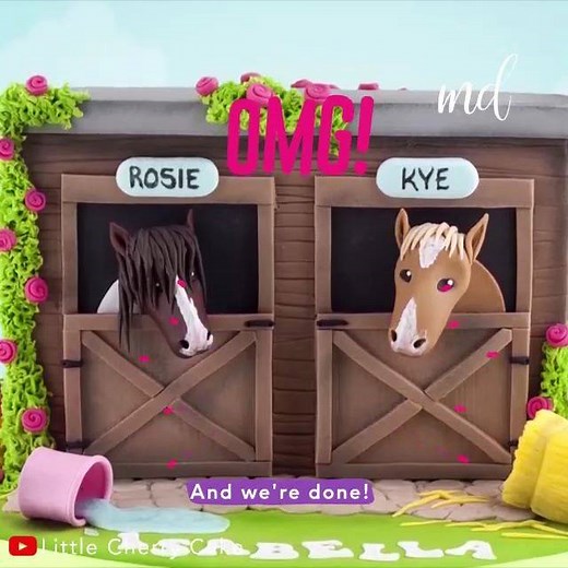 80K views · 840 reactions | A horse stable from cake with two sugar horse heads and details. So adorable! | MetDaan Cakes | Facebook