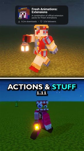 Actions & Stuff 1.11 vs Fresh Animations | Bedrock vs Java