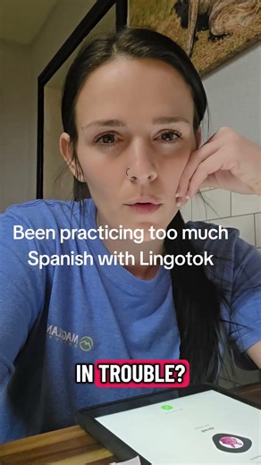 Lingotok got me responding“sí”automatically #spanishlearning #slippedout #languagelearning #lingotok