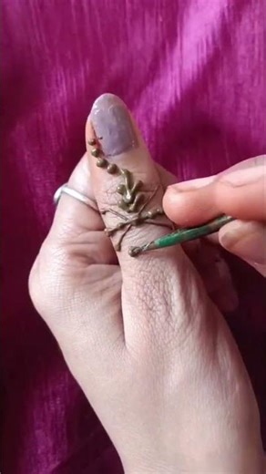 Beautiful finger mehndi designs #shorts #viral #trending #tutorial