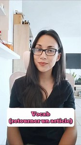 Retourner un article #learnfrench #frenchteacher #easyfrench #parlerfrancais #apprendrelefrancais #dailyfrench | Learn To French