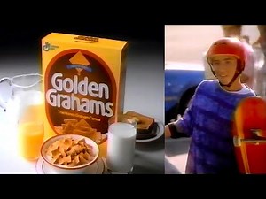 1991 Golden Grahams Cereal Skateboarding Commercial | "You're Not Just Good, You're Golden"