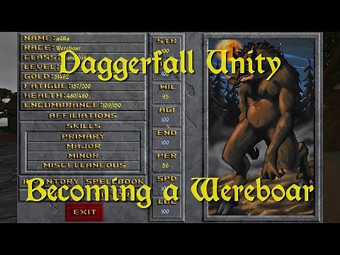 Daggerfall Unity — 233 — Becoming a Lycanthrope