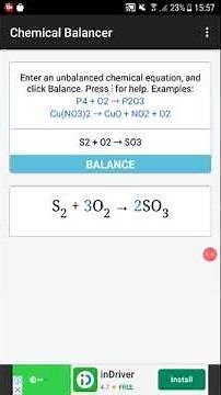 App Química Balancear Ecuaciones