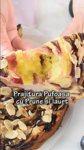 Prajitura Pufoasa si Simpla cu Prune si Iaurt #prajituracuprune #prajituracuiaurt #retetavideo