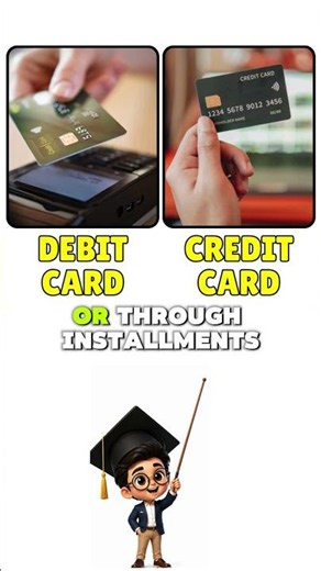 Debit Card vs Credit Card 💳 What's the Difference? (Explained in 30 Seconds!)