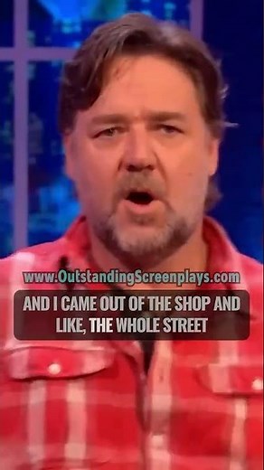 Russell Crowe realizes he is popular in Rome as Gladiator