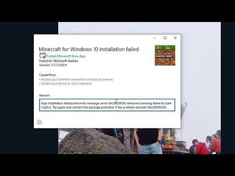 How To Fix Error 0xC0020036 | ClipSvc Error