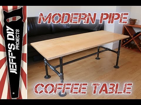 How to Build a Modern Black Pipe Coffee Table