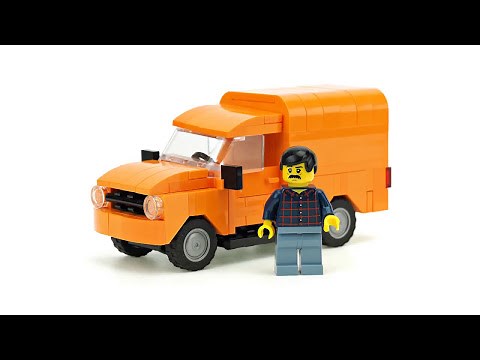 LEGO Orange Van. MOC Building Instructions